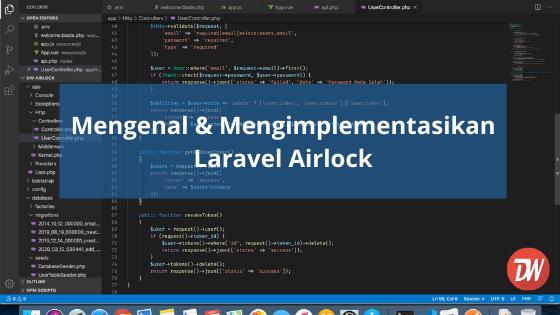 Mengenal & Mengimplementasikan Laravel Airlock